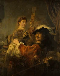 Rembrandt und Saskia in der Szene des verlorenen Sohnes